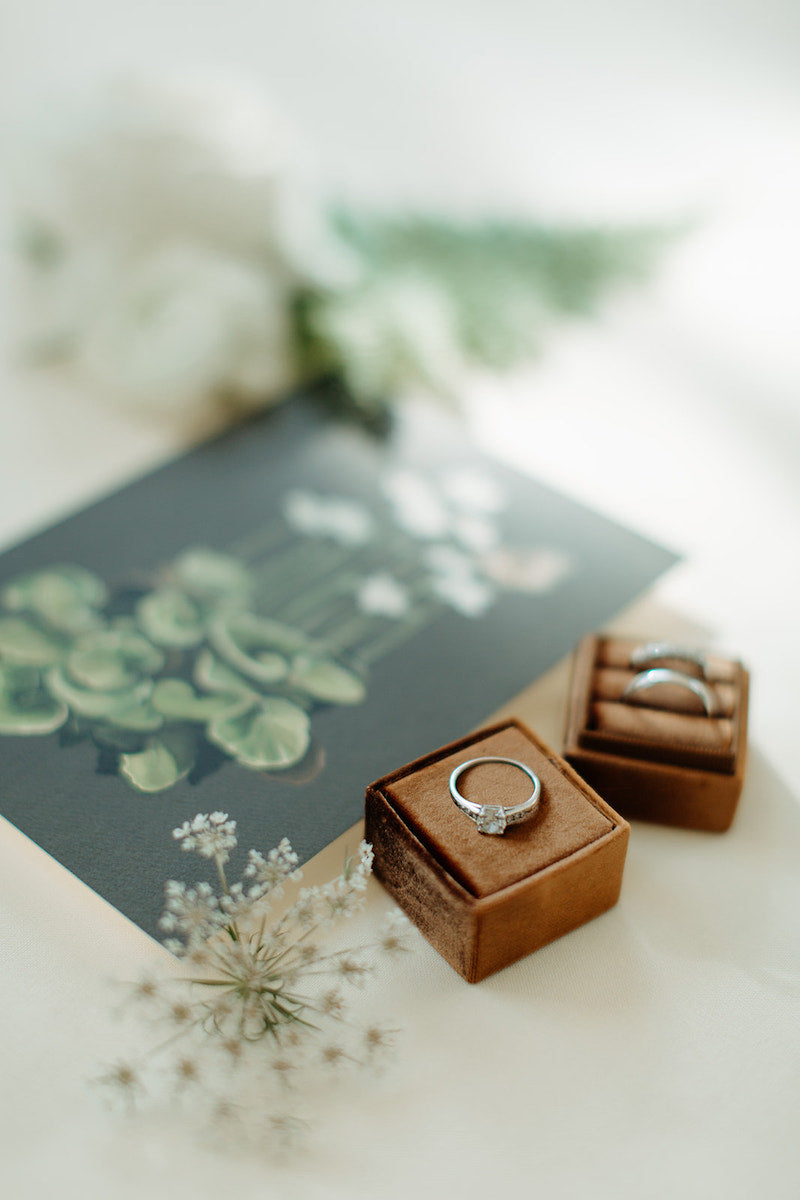 Vintage Inspired Classic Wedding with Ring Boxes and Wedding With Custom Wedding Handkerchiefs by The Garter Girl