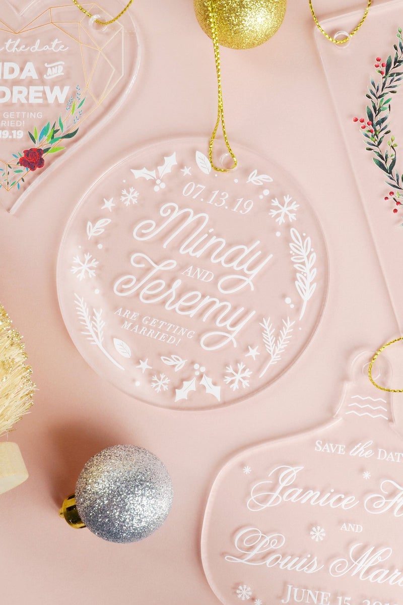 Acrylic Ornament Save the Date