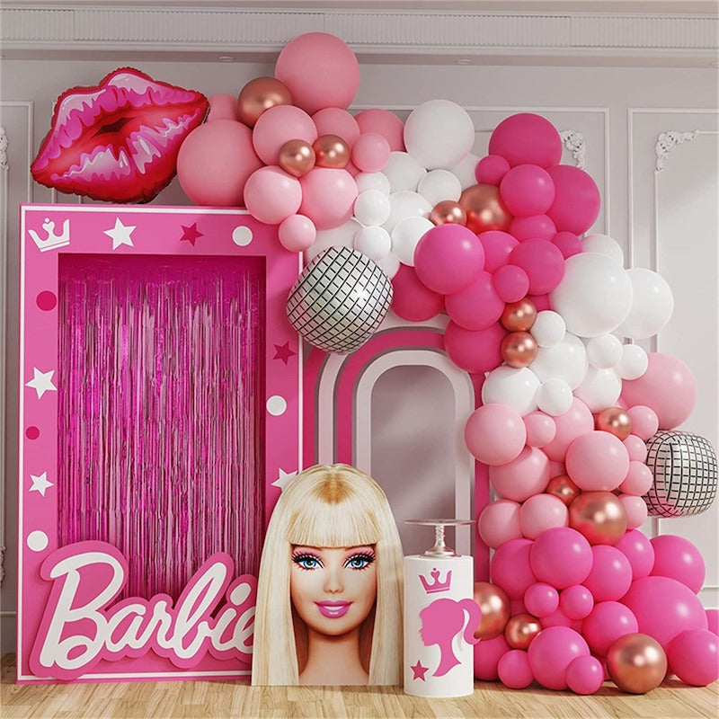 Barbie Balloon Garland