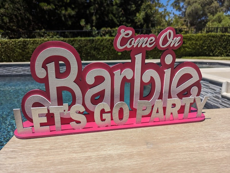 Barbie Party Sign