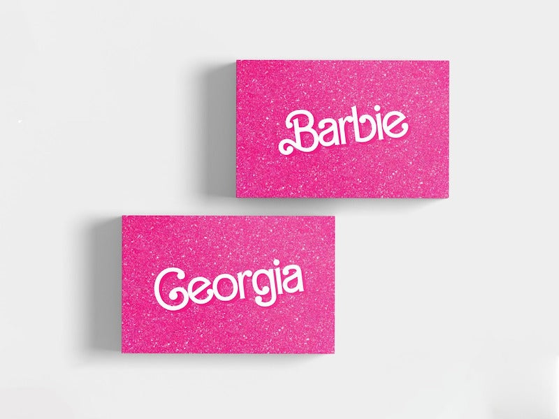 Barbie Themed Place Cards