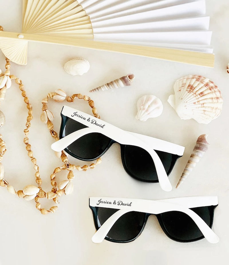 Beach Wedding Personalized Sunglasses