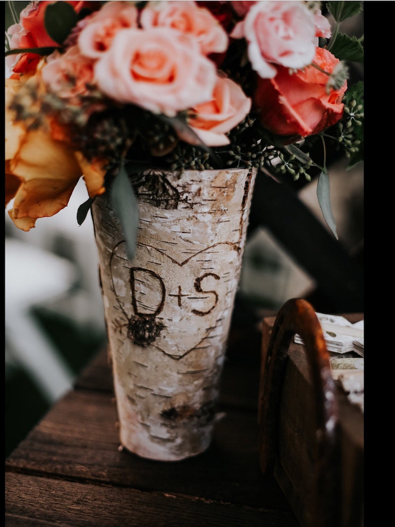 Birch Vase Wedding Decor