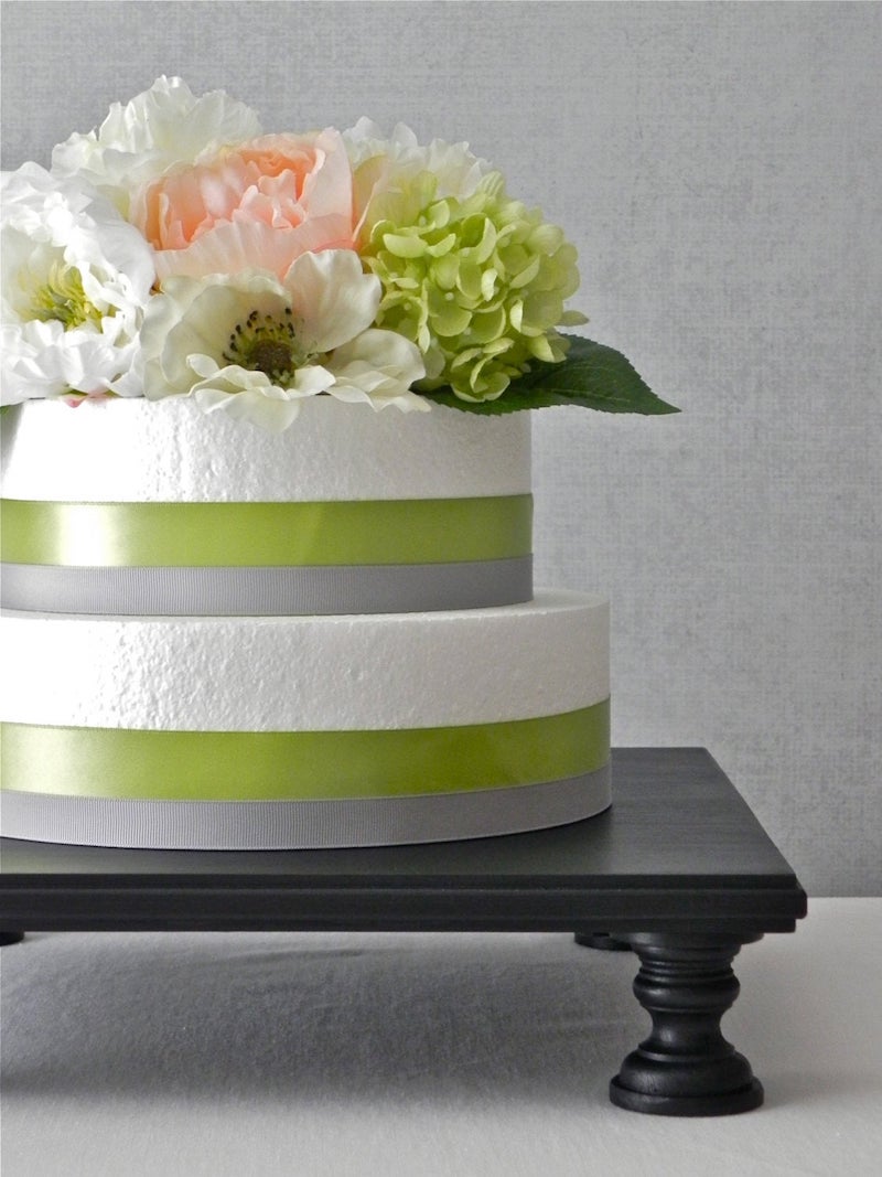 Black Square Wedding Cake Stand
