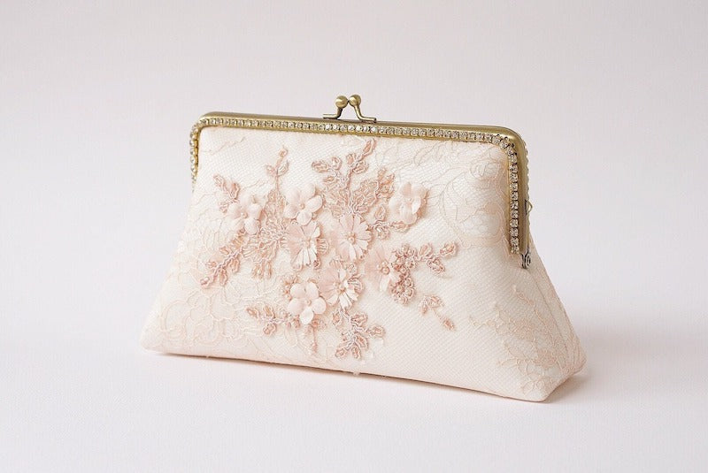 Blush Flower Bridal Clutch