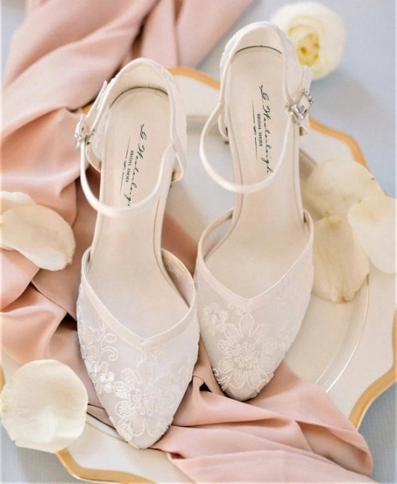 Bridal Lace Heels