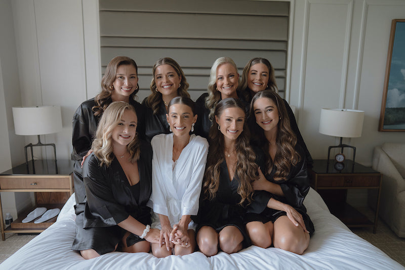 Bride and Bridesmaids Wedding Morning in Robes
