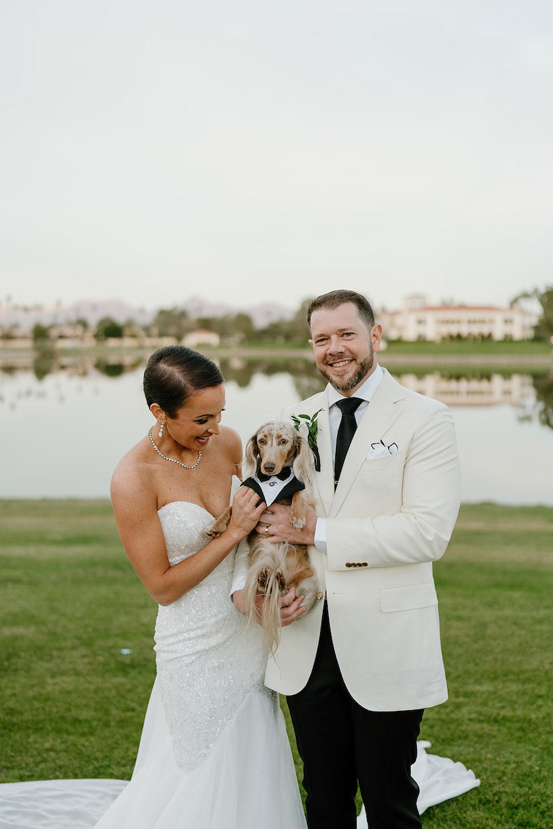 Bride and Groom and Pet