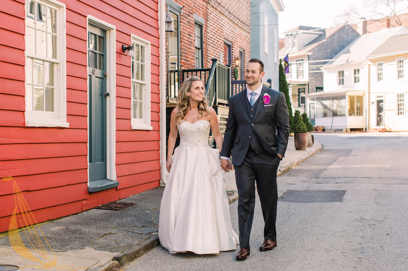 Bride and Groom Annapolis Wedding
