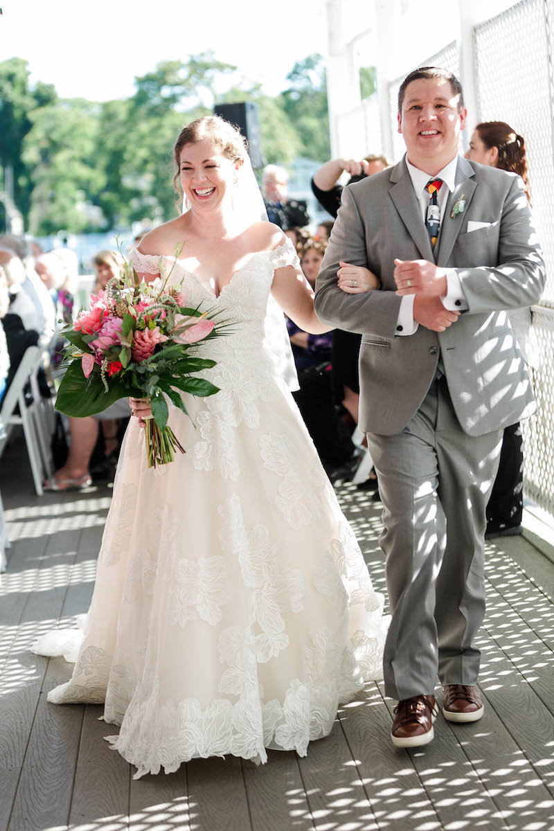 Bride and Groom Now Married