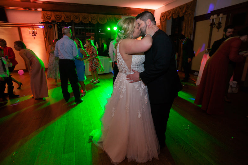 Bride and Groom On Dance Floor