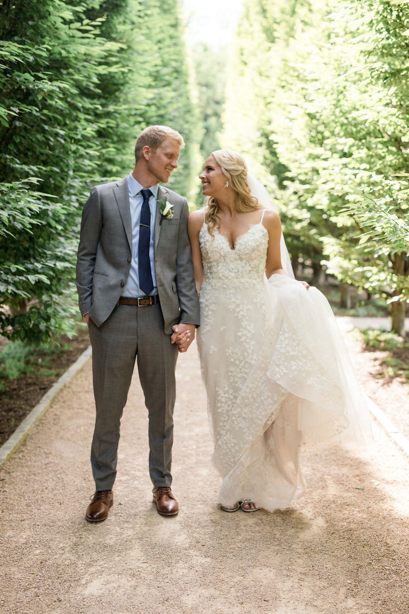 Bride and Groom Outdoor Wedding