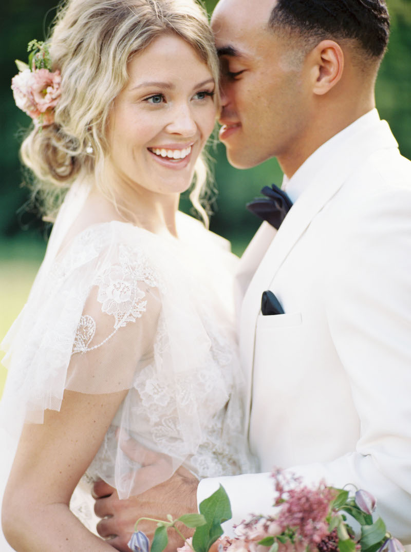 Bride and Groom Smile