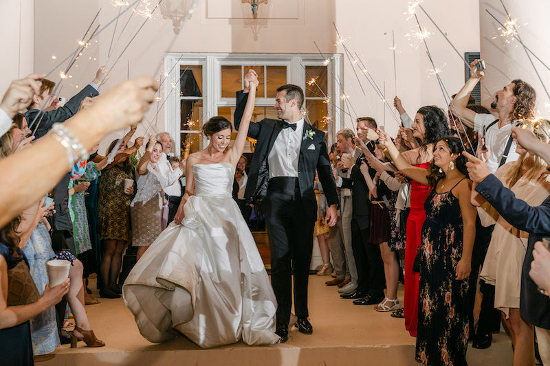 Historic Home Wedding In Georgia Sparkler Exit