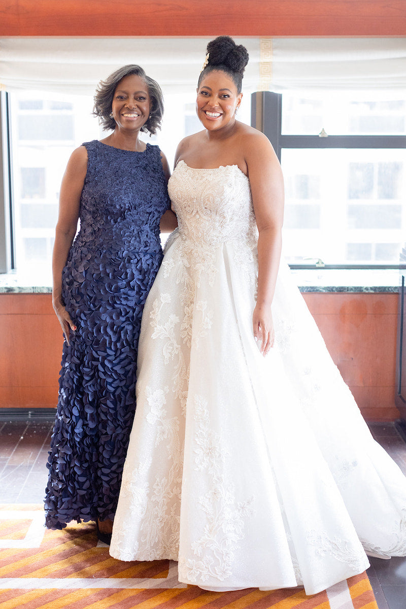 Bride and Her Mom Getting Ready New York City Wedding The Garter Girl