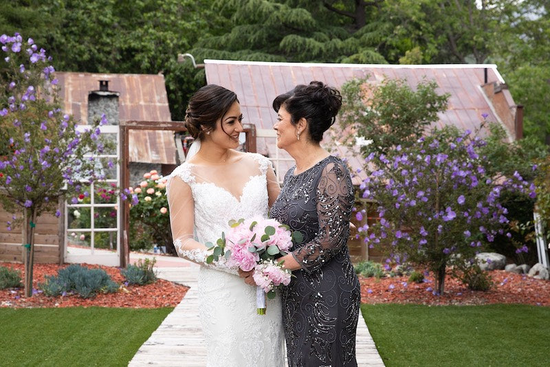 Bride and Mother on Wedding Day