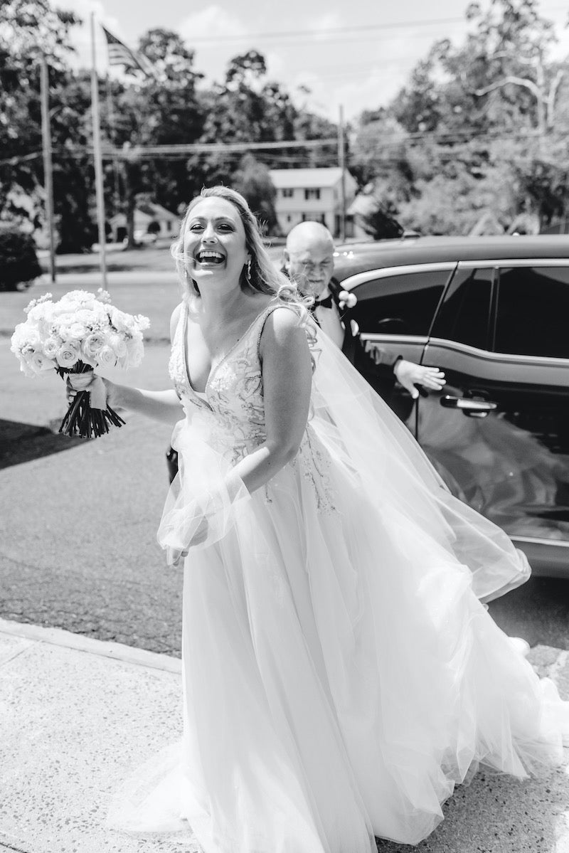 Bride Arrives to Church