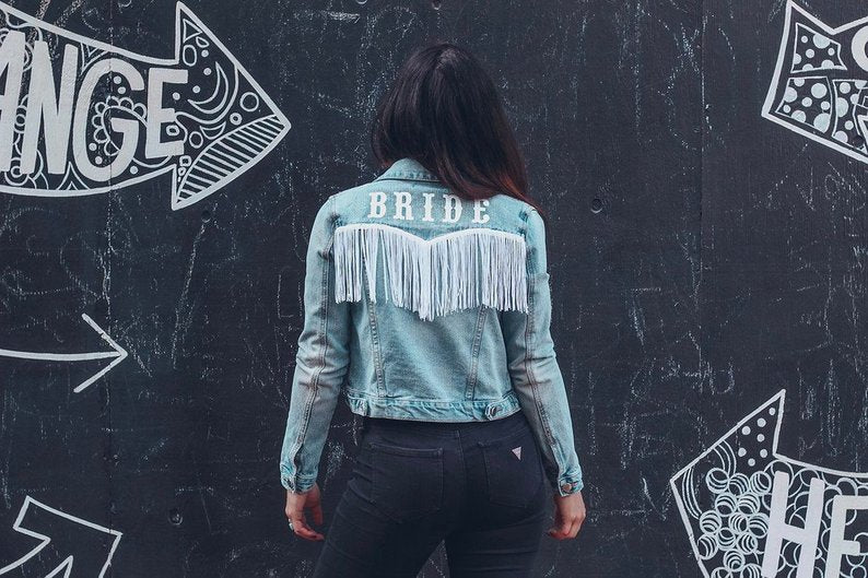 9 Perfect Bridal Jean Jackets The Garter Girl