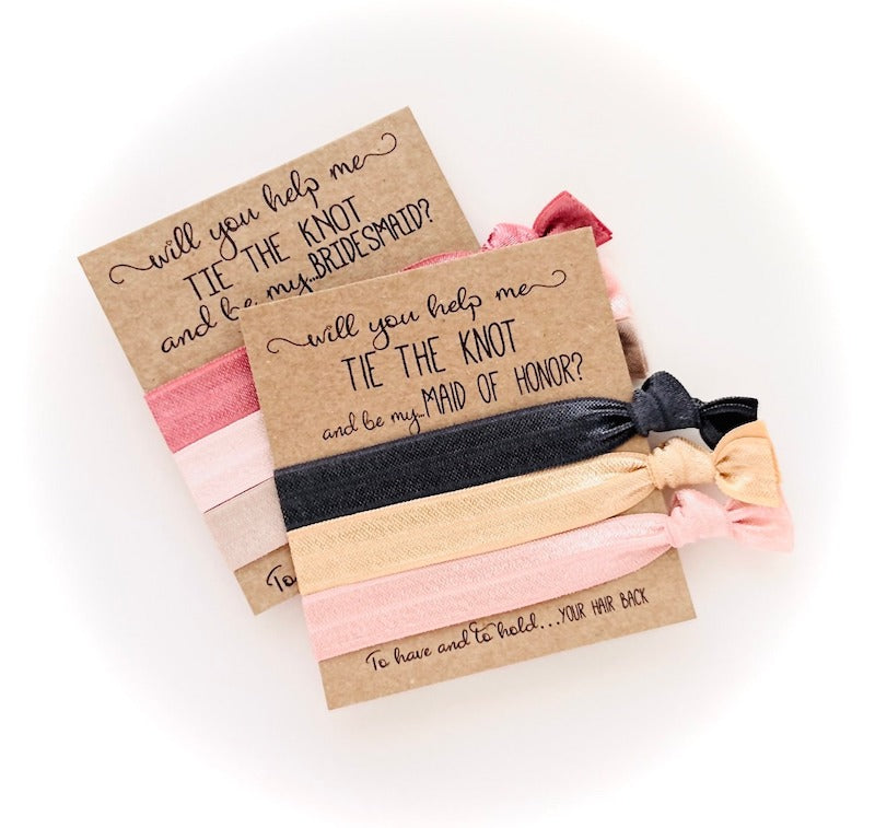 Bridesmaid Proposal Hair Ties