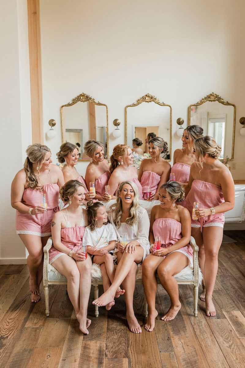 Bridesmaids Strapless Romper