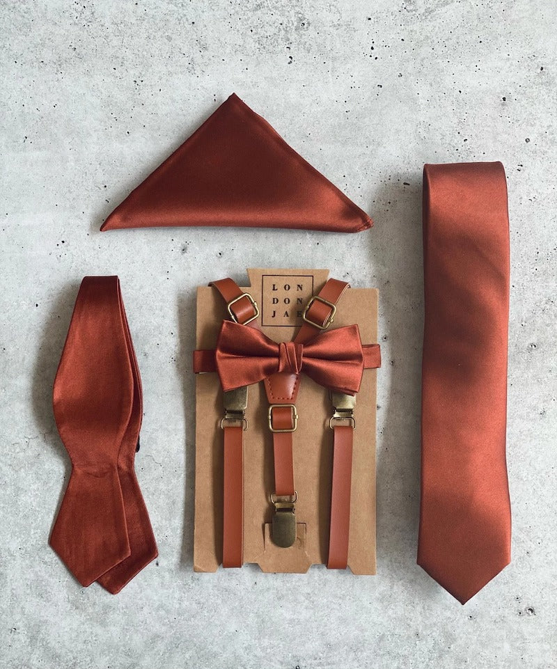 Bronze Burnt Orange Ties
