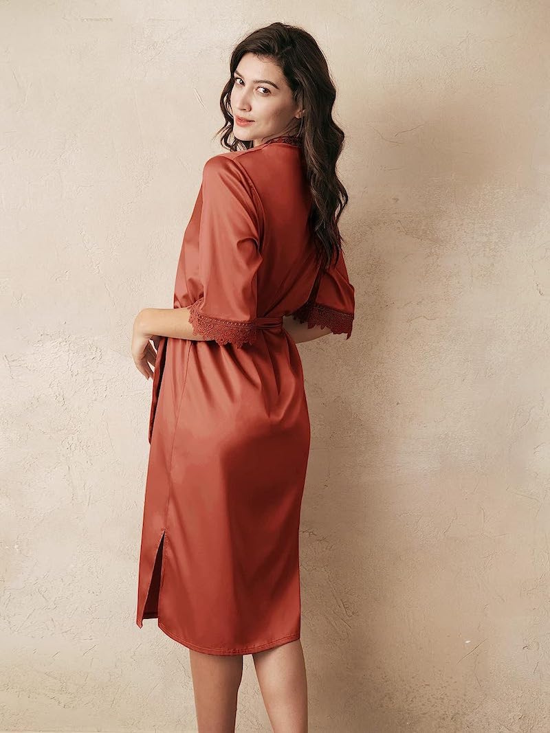 Burnt Orange Bridesmaid Robes