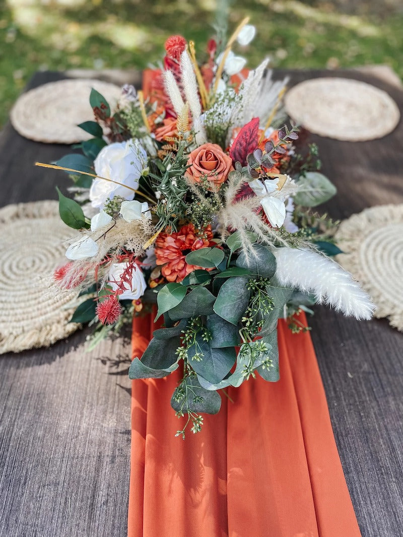 Burnt Orange Floral Arrangements