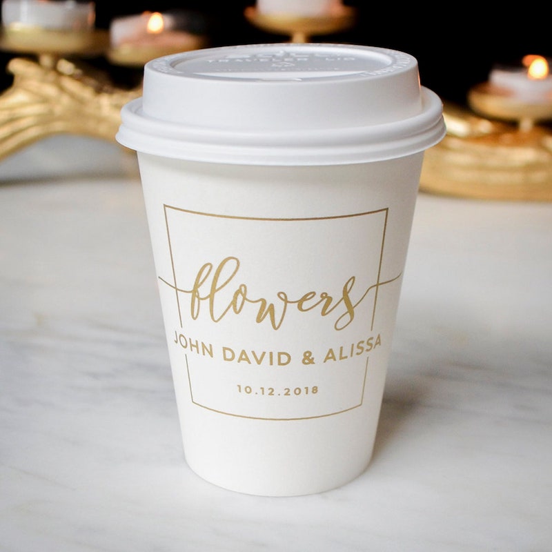 Custom Coffee Cups for Wedding