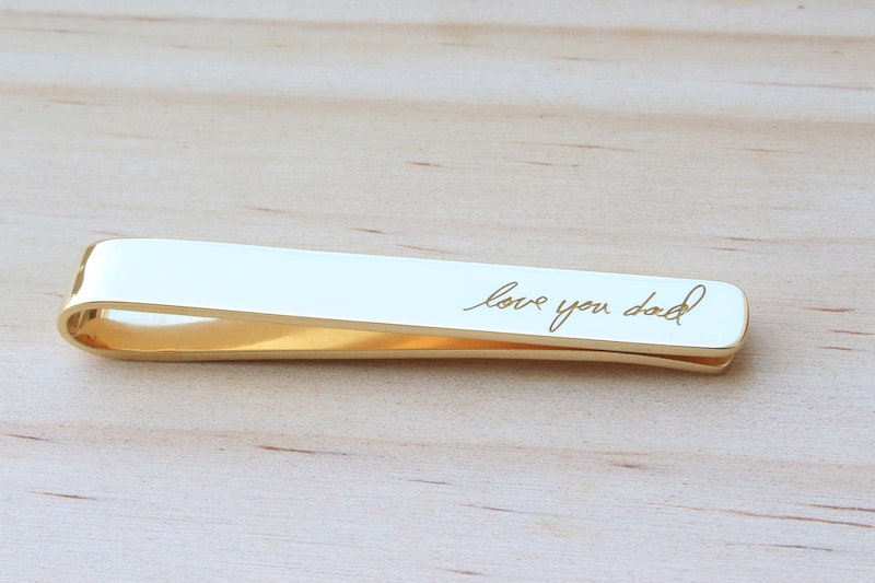 Custom Handwriting Tie Bar