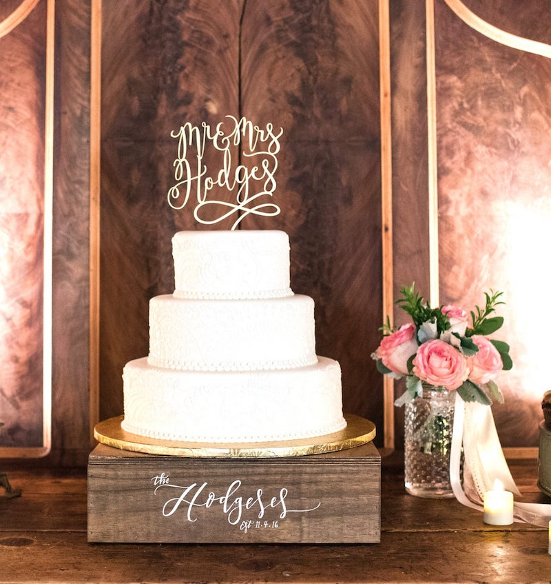 Custom Wedding Cake Box Stand