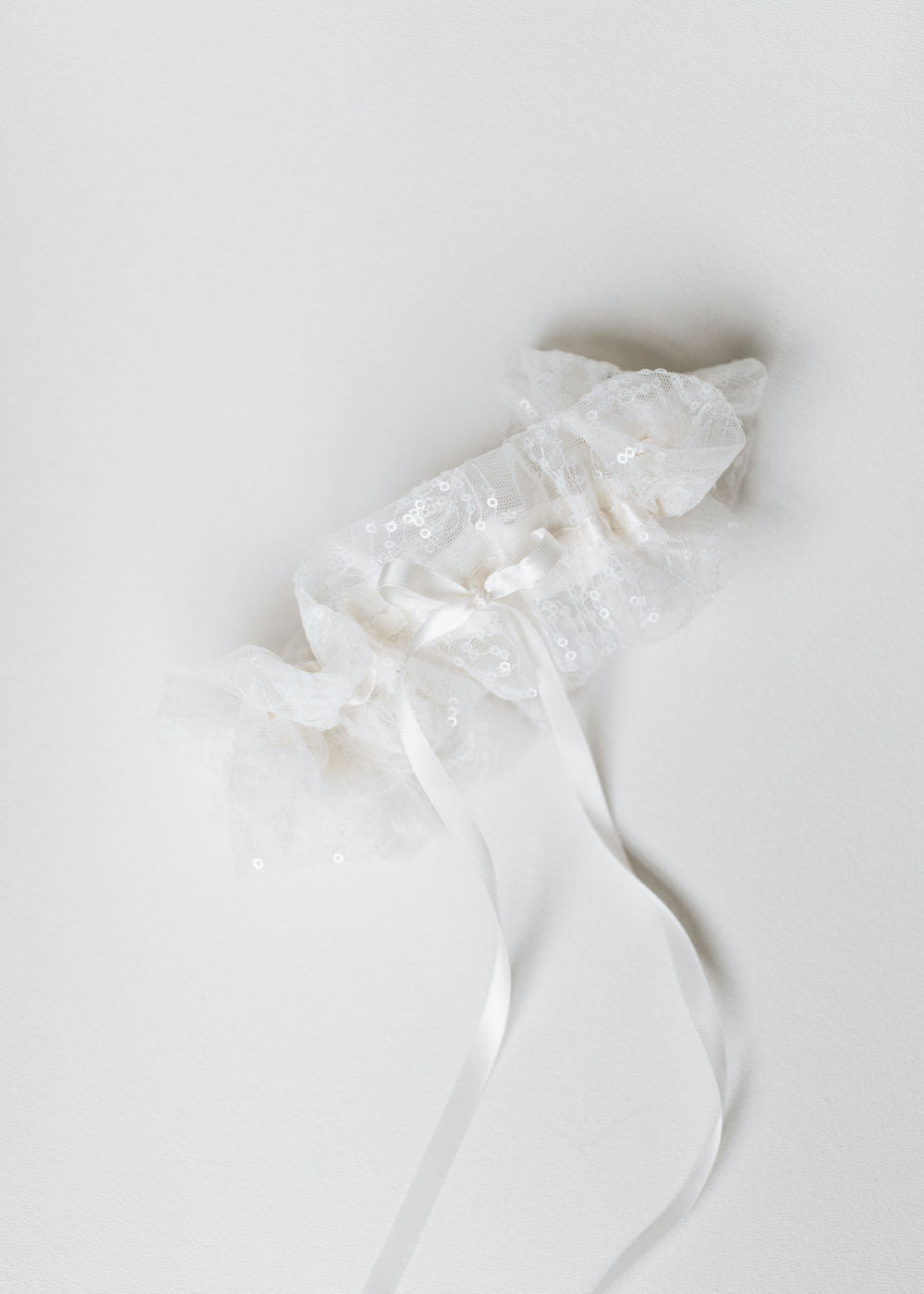 sparkle lace custom wedding garter & face mask from the bride's wedding dress fabric handmade heirloom by The Garter Girl