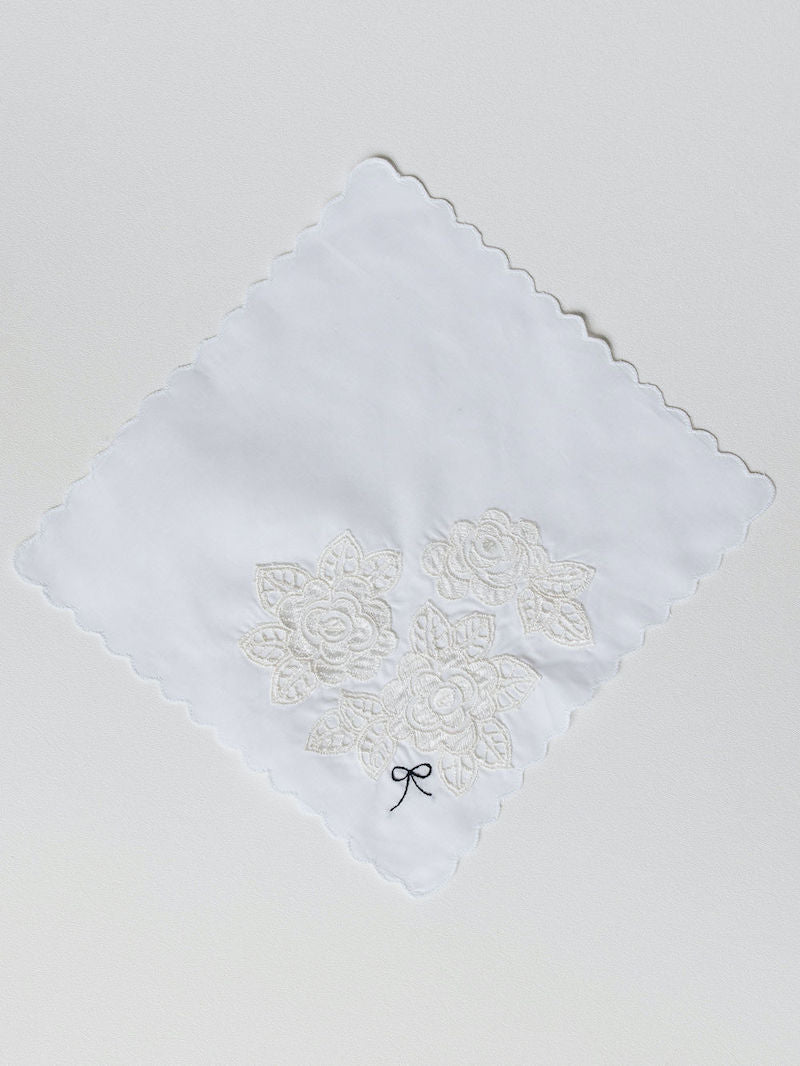 Custom Lace Wedding Handkerchief Made From Mom's Wedding Dress by The Garter Girl 3