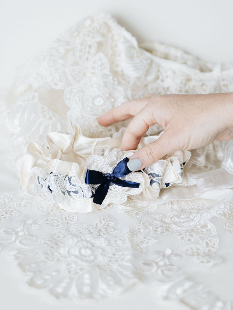 Custom Lace Bridal Garter Made From Mom's Wedding Dress by The Garter Girl 3