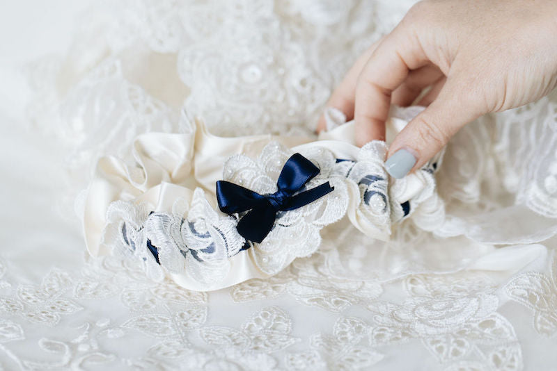 Custom Lace Bridal Garter Made From Mom's Wedding Dress by The Garter Girl 4