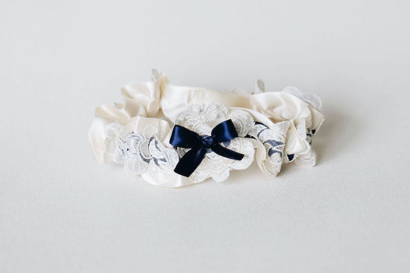 Custom Lace Bridal Garter Made From Mom's Wedding Dress by The Garter Girl