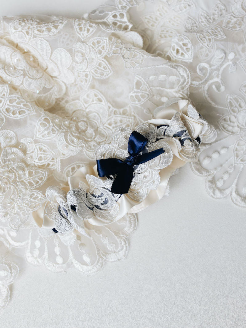 Custom Lace Bridal Garter Made From Mom's Wedding Dress by The Garter Girl 5