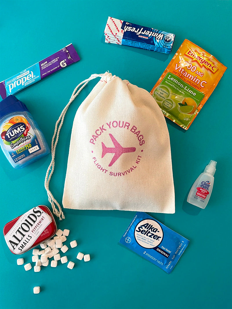 Destination Wedding Flight Survival Bag