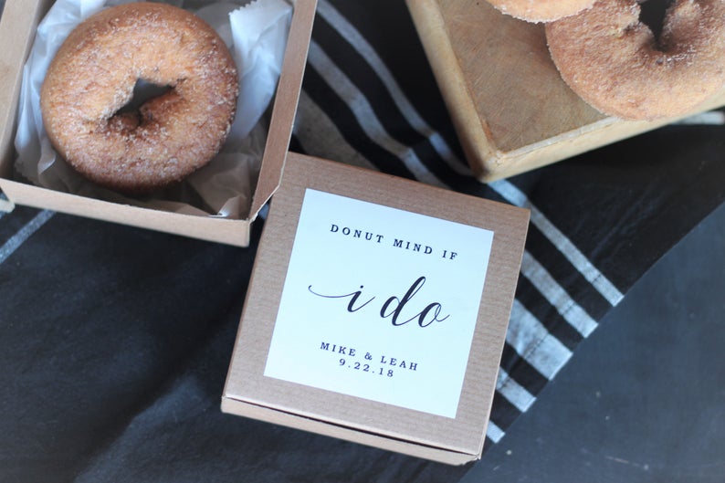 Donut Wedding Favor Boxes