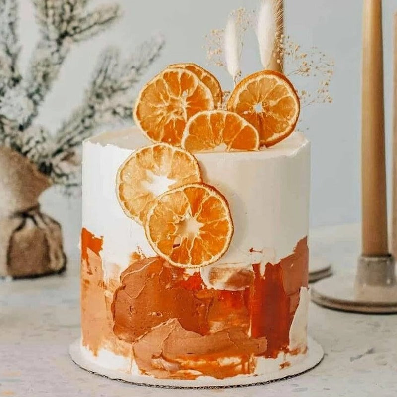 Dried Orange Slices Cake Decoration