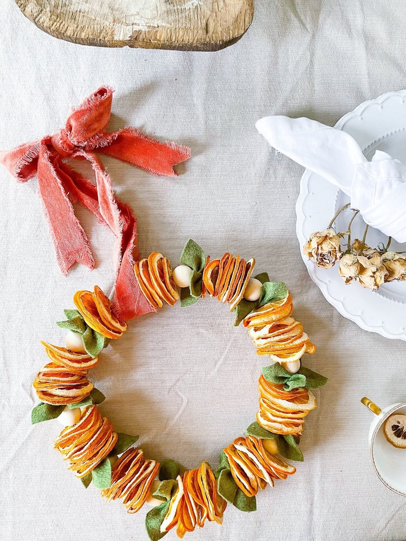 Dried Orange Wreath Decor