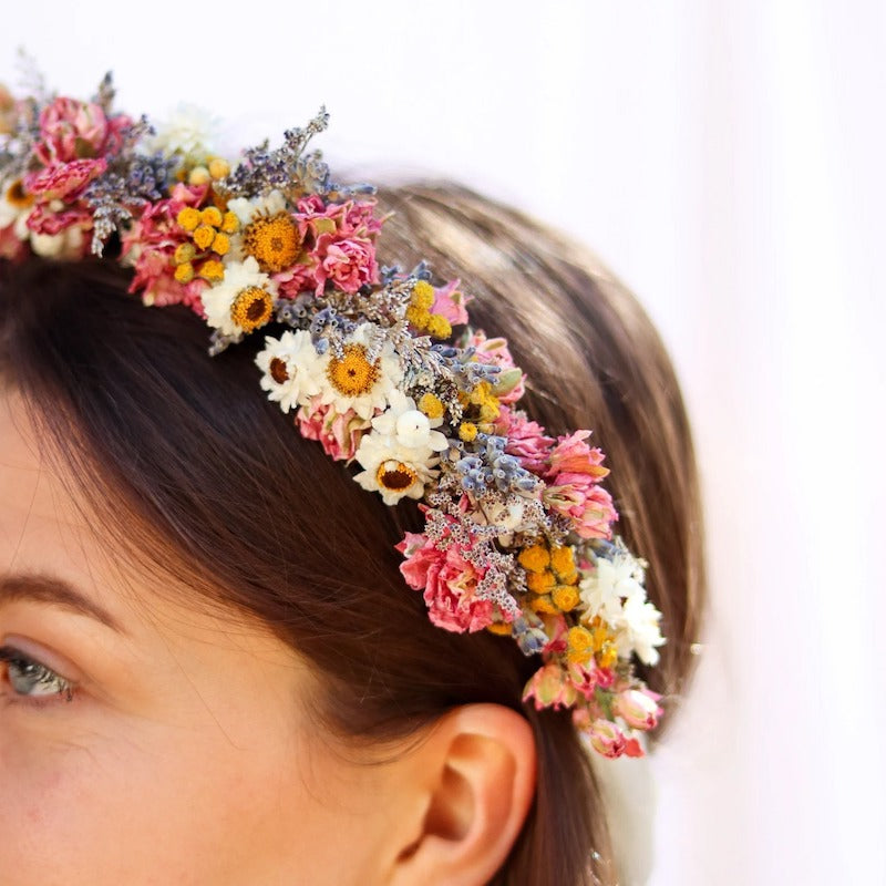 Dried Wildflower Bridal Crown