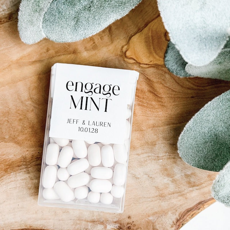 Engage Mint Engagement Party Favor