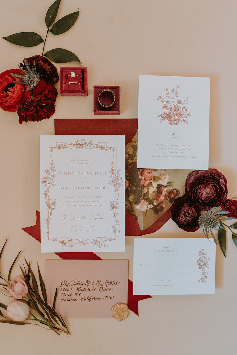 Fall Wedding Invitation Suite