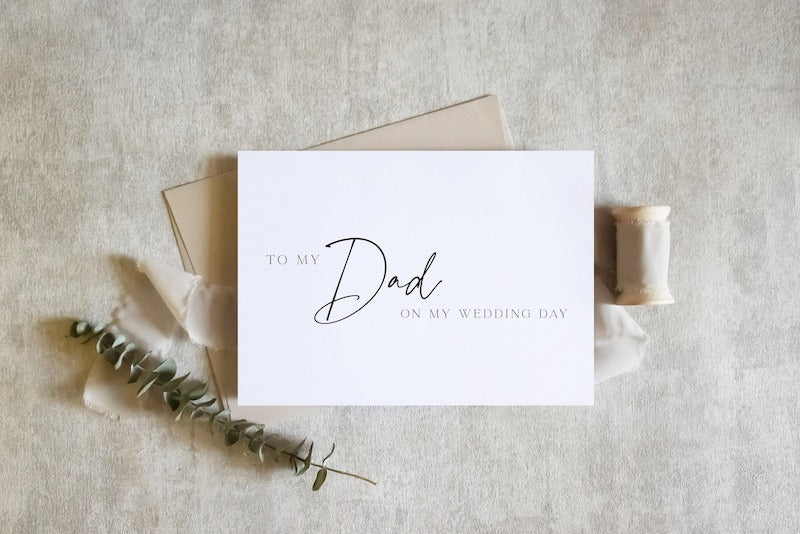 Father of the Bride Card