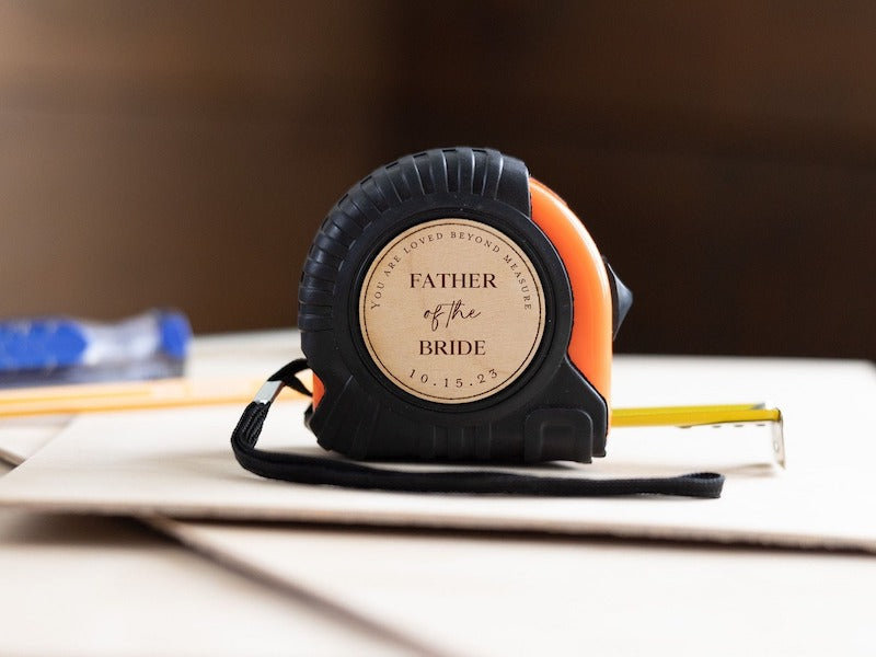 Father of the Bride Measuring Tape Gift