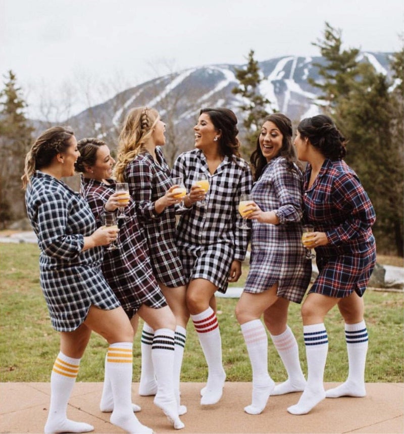 Flannel Bridesmaid Pajamas