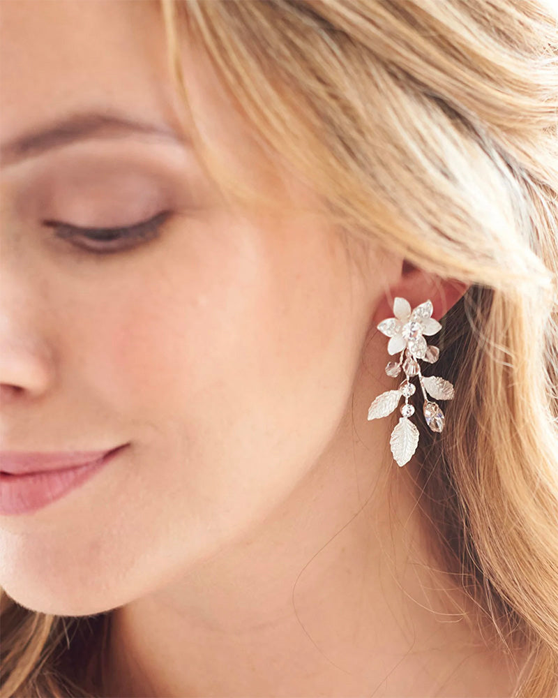 Floral Bridal Earrings