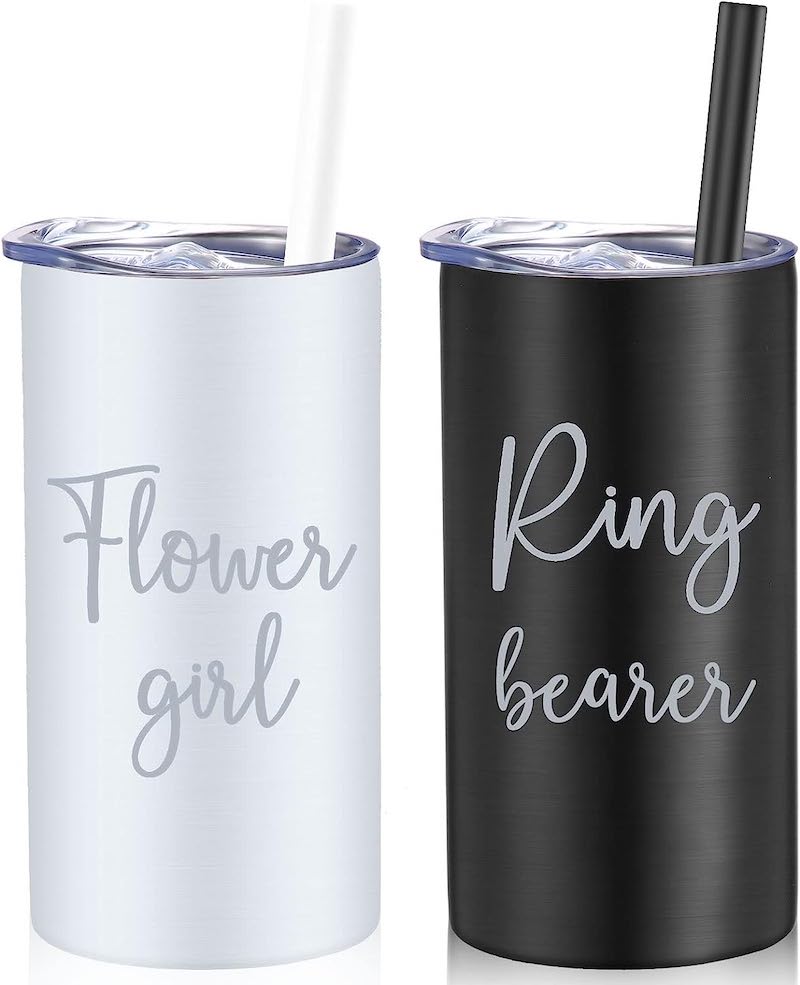 Flower Girl and Ring Bearer Tumbler Cups