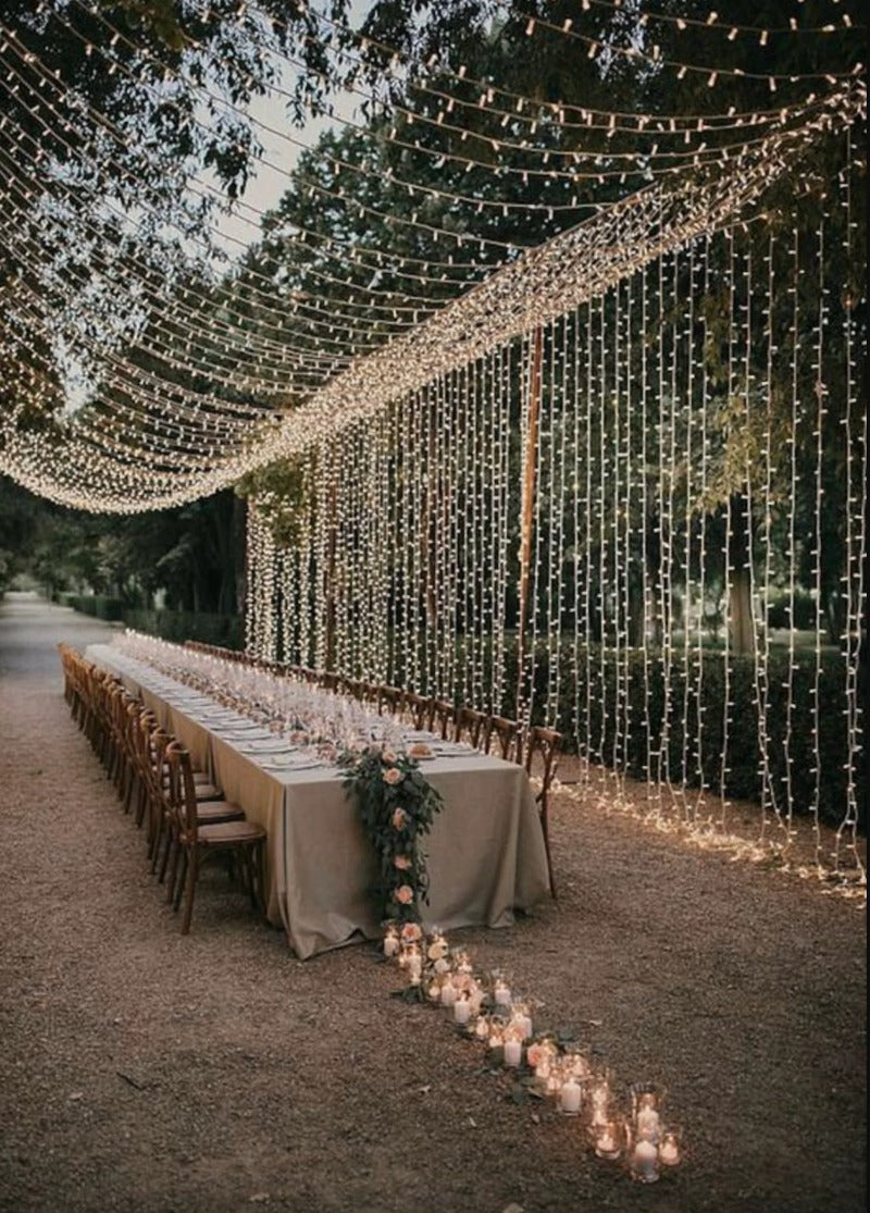 Garden Wedding Fairy Light Curtain