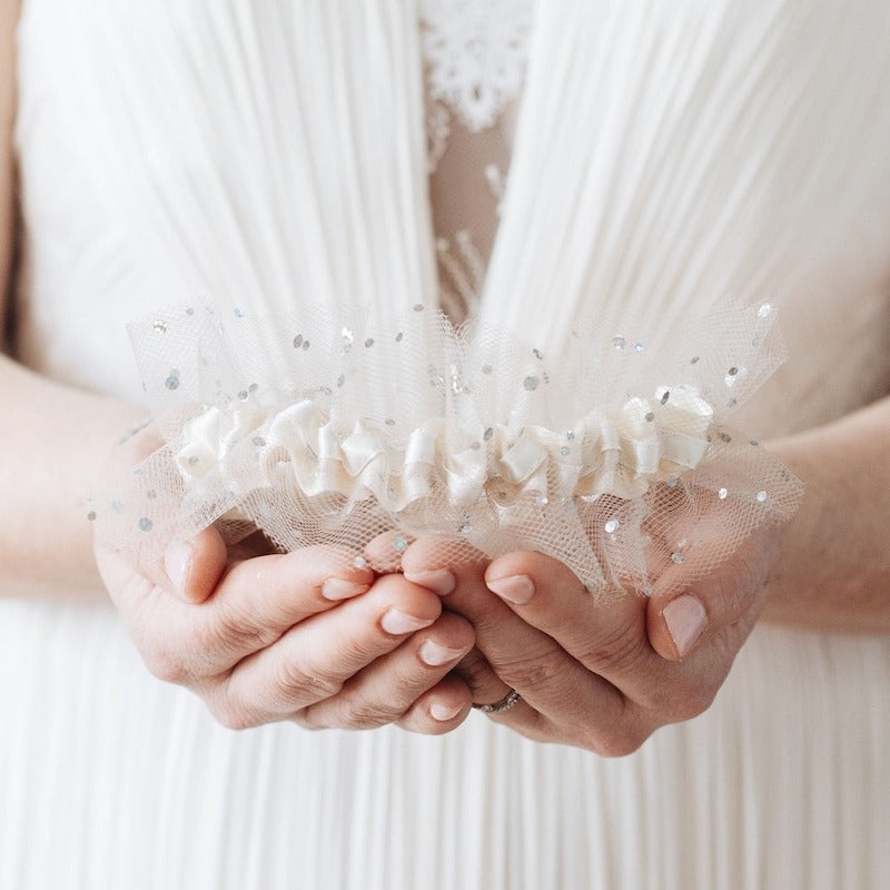 Sparkle Tulle Wedding Garter